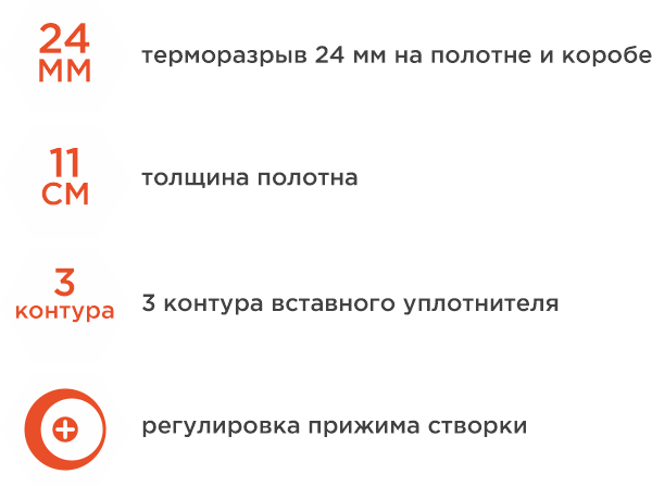 11 см Протерма 3D стеклопакет шоколад